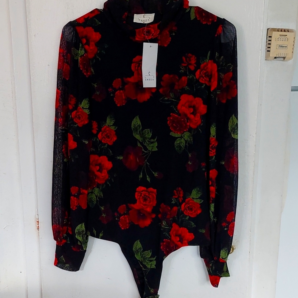 Rose Printed Top